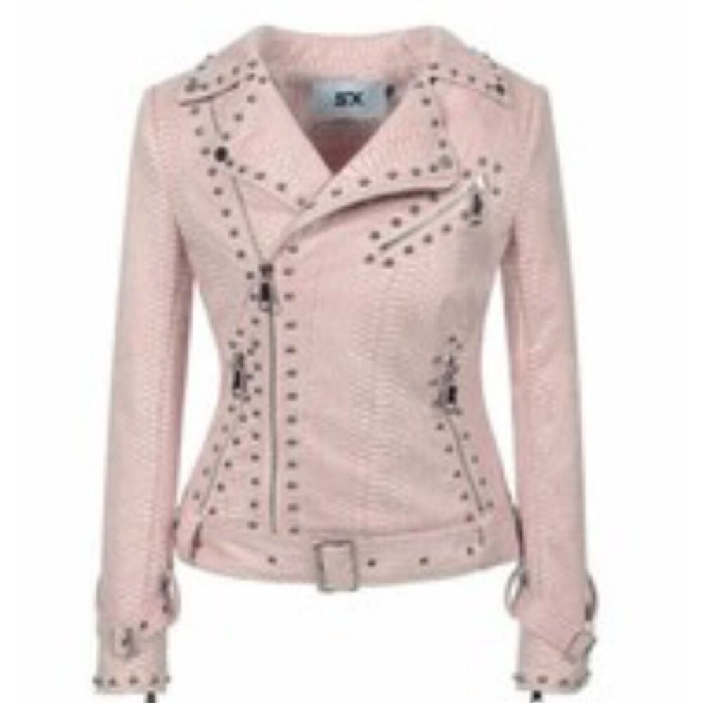 Snakeskin Microsuede Faux Suede Jacket
